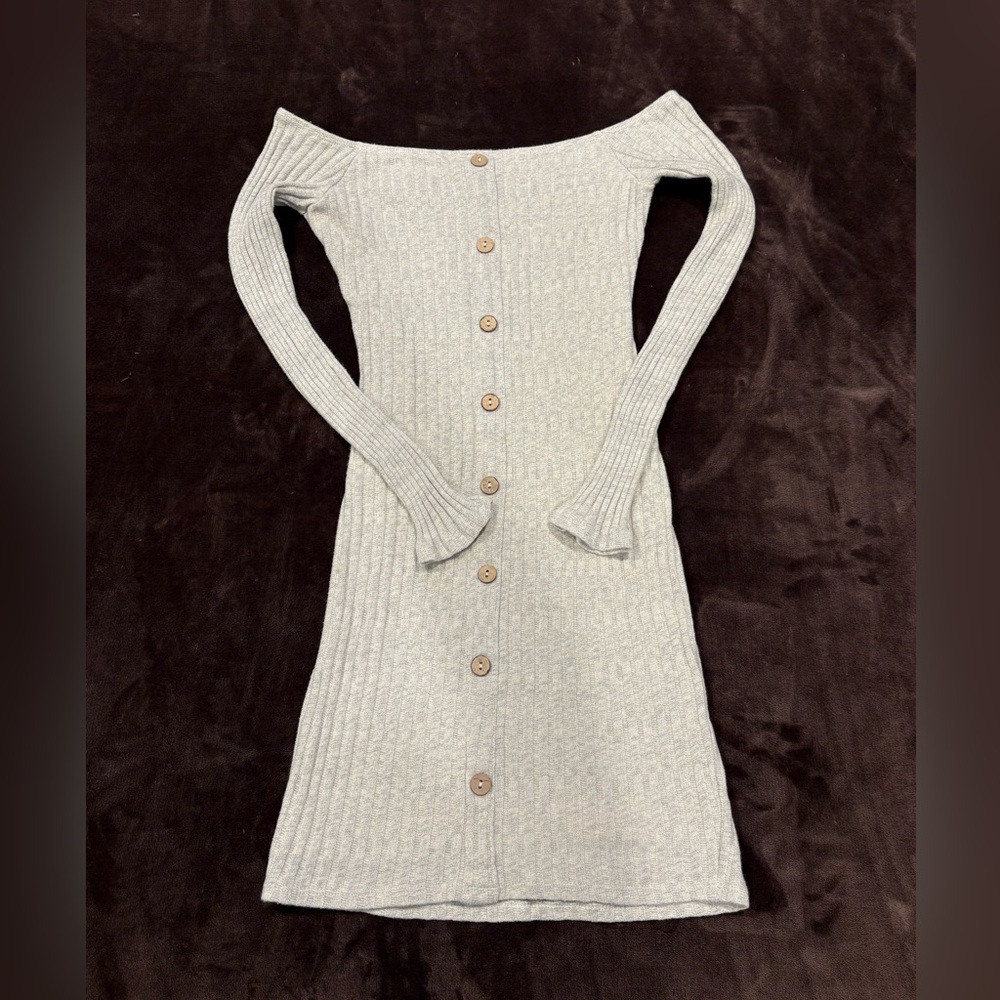 Windsor Cream Off-Shoulder Mini Dress